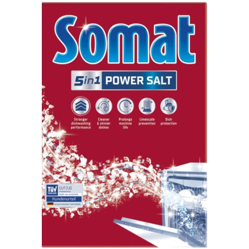 Сіль для миття посуду в посудомийній машині Somat 3-ї дії, 1,5 кг